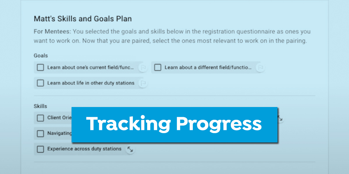 Tracking your Progress